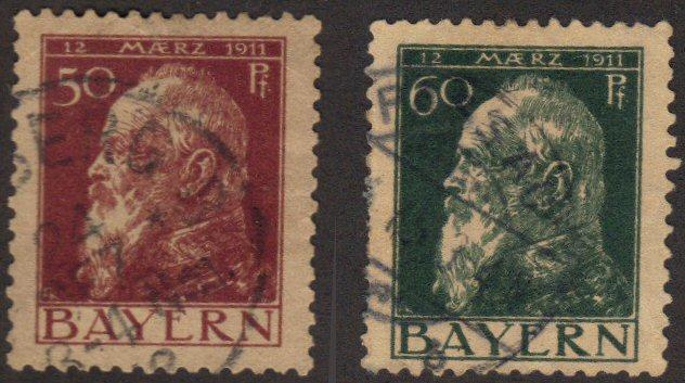 Bavaria #84-84A used kings