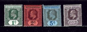 British Honduras 58-61 MH 1902-04 set