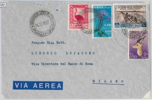 54081 - ITALY COLONIES: SOMALIA - ENVELOPE with beautiful POSTAGE 1957-
