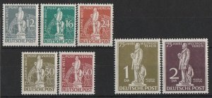 GERMANY - WEST BERLIN 1949 UPU set 12pf-2DM. MNH **. SG B54-60 cat £1000.