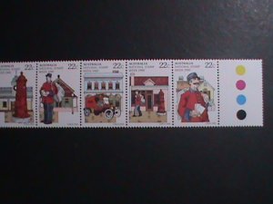 ​AUSTRALIA-1980-SC# 755b NATIONAL STAMP WEEK STRIP -MNH-VERY FINE