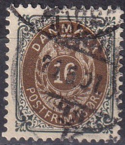 Denmark #47 F-VF Used  CV $4.50  (Z6291)