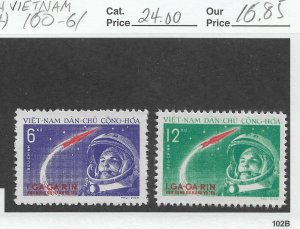 North Vietnam 1961,First Man in Space Yuri Gagarin Sc # 160-61,VF MNH NGAI (NR8)