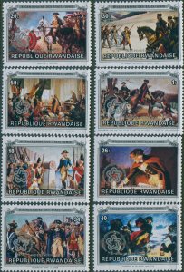 Rwanda 1976 SG759-766 American Independence with ovpt set MNH