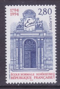 France 2442 MNH 1994 Ecole Normale Superieure (Teachers School) Bicentennial