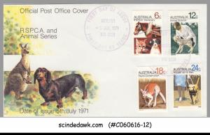 AUSTRALIA - 1971 R.S.P.C.A. & ANIMAL SERIES - FDC