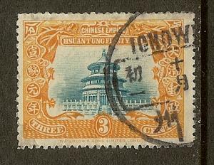 China, Scott #132, 3c Temple of Heaven, Used