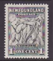 Newfoundland-Sc#184- id22-used 1c Codfish-1932-7-