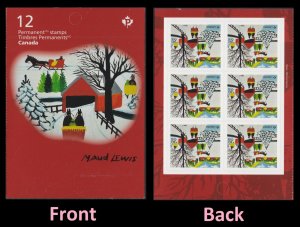 Canada 3255 Christmas Maud Lewis Winter Sleigh Ride ‘P’ pane A (6) MNH 2020