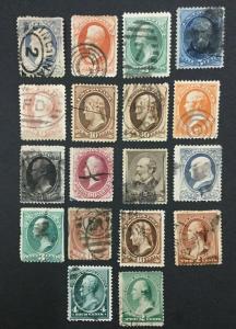 MOMEN: US # 1879-87 CLASSICS GROUP USED #28888