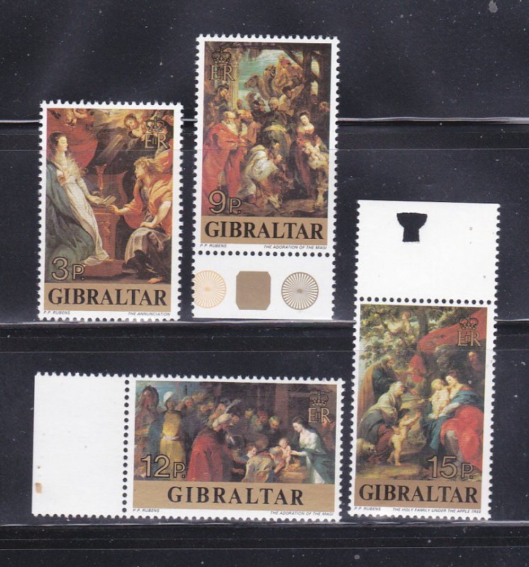 Gibraltar 359-362 Set MNH Christmas