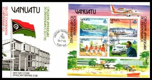 Vanuatu 400a Souvenir Sheet U/A FDC