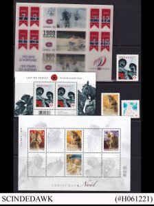 CANADA - 2009 STAMPS from OCTOBER to DECEMBER - 3-STAMPS & 3-SHEETS - MINT NH