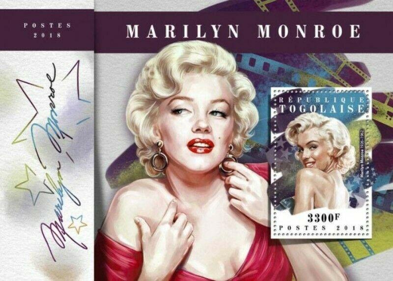 Togo - 2018 Actress Marilyn Monroe - Stamp Souvenir Sheet - TG18115b