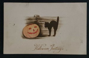 1906 Washington DC Frederick MD Jack O Lantern Halloween Picture Postcard Cover