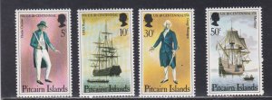 Pitcairn Islands # 156-159, American Bicentennial, Mint NH, 1/2 Cat.