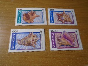 Nevis  #  591-94  MNH