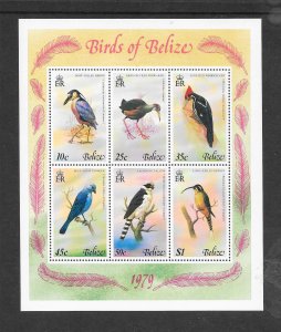 BIRDS-BELIZE #421a S/S MNH