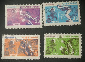 North Vietnam #1231-1234 USED South East Asian games