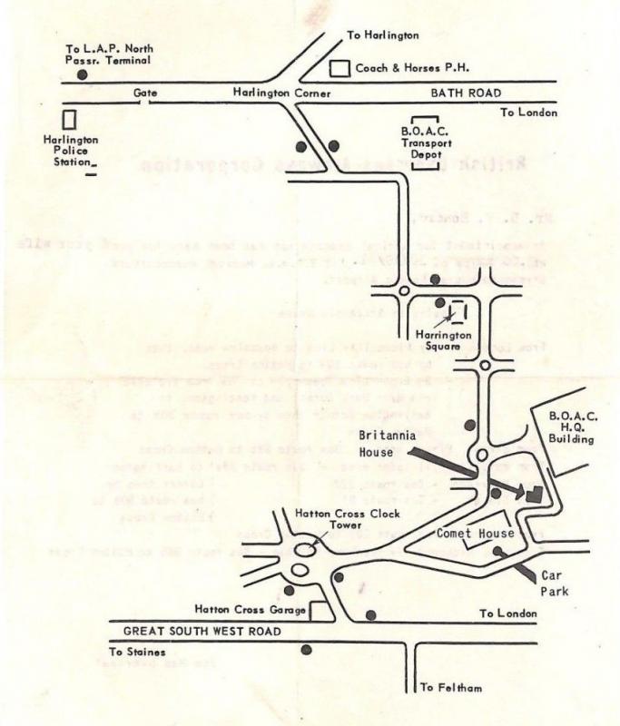 CE66 BOAC 1961 GB Medical Appointment Letter