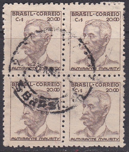 Brazil Sc #527 Used Block of 4