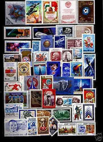 USSR Singles; 50 MNH; All Different Single Issues