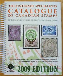 Canada Stamp Catalogue Scott Numbers ,Unitrade 2009