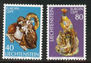 LIECHTENSTEIN Scott 587-588 MNH** Europa 1976