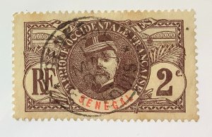 Senegal 1906 Scott 58 used - 2c,   General Louis Faidherbe