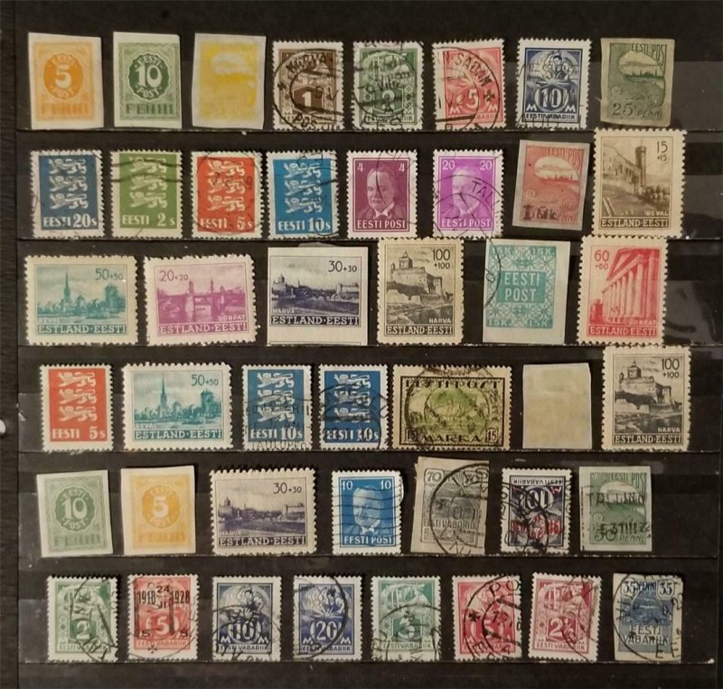 ESTONIA Stamp Lot Used MH T2311