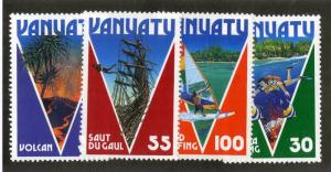 VANUATU 410-413 MNH SCV $4.30 BIN $2.25 TOURISM