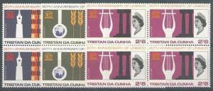 TRISTAN DA CUNHA 1966 UNESCO set blocks of 4 MNH...........................12214