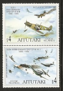 Aitutaki 510 1995 50th WWII Battle of Britain NH