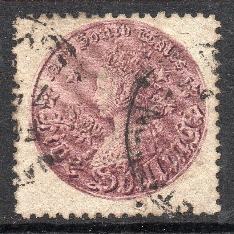 New South Wales: 1888 QVI 5/- SG 181 used