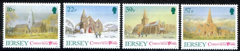 Jersey Sc# 610-613 MNH 1992 Churches