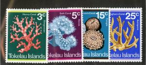 Tokelau 37-40 MNH SCV $5.60 BIN $2.75 MARINE LIFE