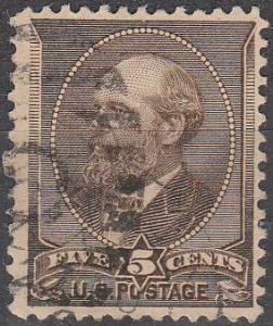 US #205 F-VF Used CV $12.00  (A16506)