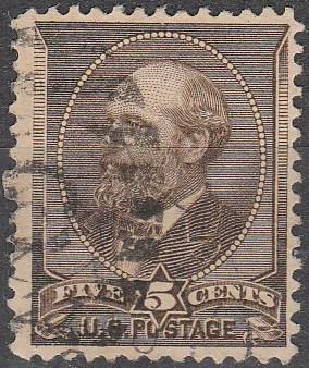 US #205 F-VF Used CV $12.00  (A16506)