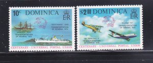 Dominica 418-419 Set MNH UPU (B)