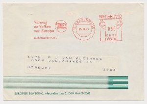 Meter cover Netherlands 1974 Unite the Peoples of Europe - European Movement - T
