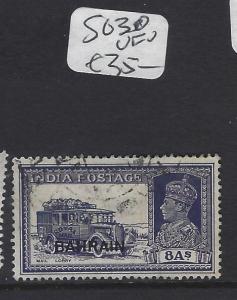 BAHRAIN  (PP2102B)  ON INDIA KGVI  8A CAR SG 30   VFU