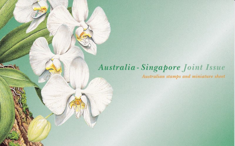 Australia & Singapore 1998 Joint Issue Presentation Pack ORCHIDS XF