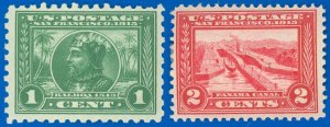 USA Scott #397-398 Mint-F/VF-NH, Balboa & Canal, Panama-Pacific, SCV $70.00 (SK)