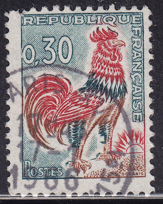 France 1024b Gallic Cock 1965