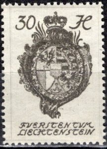 Liechtenstein; 1920: Sc. # 37: MNH Single Stamp > Wide version