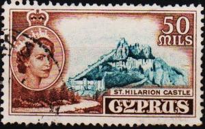 Cyprus. 1955 50m S.G.183 Fine Used