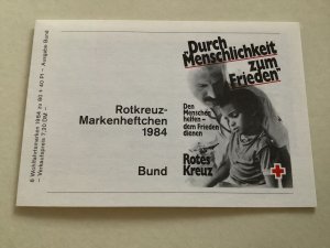 Germany 1984 Red Cross mint never hinged stamps booklet Ref R49816