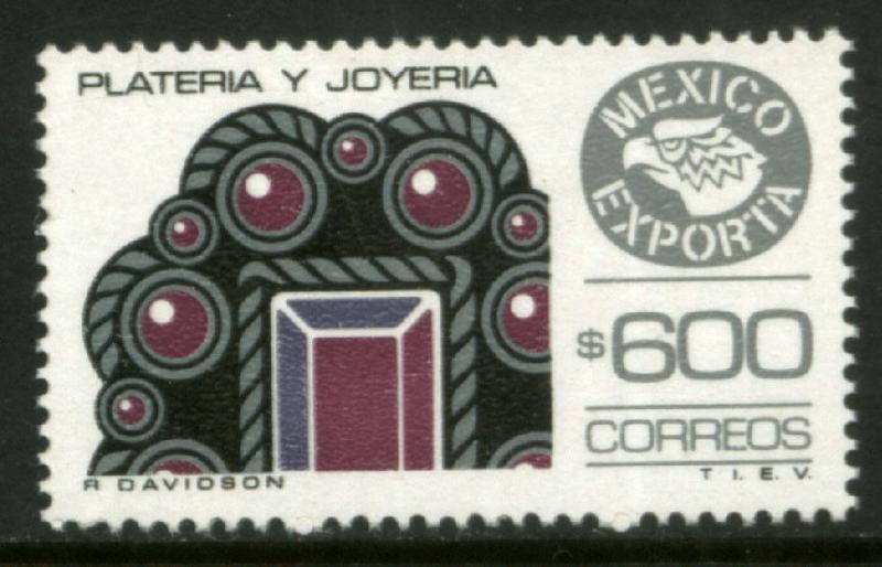 MEXICO Exporta 1497 $600P Jewellery Fluor Paper 13 MINT, NH. VF.