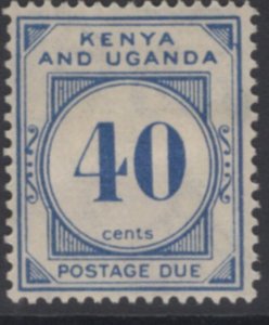 KENYA, UGANDA & TANGANYIKA SGD5 1928 40c DULL BLUE MTD MINT