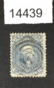 MOMEN: US STAMPS # 70b STEEL BLUE USED $825 LOT #14439